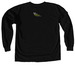 Courage is Contagious, a Black Comfort Colors Long Sleeve Tee (back-view)