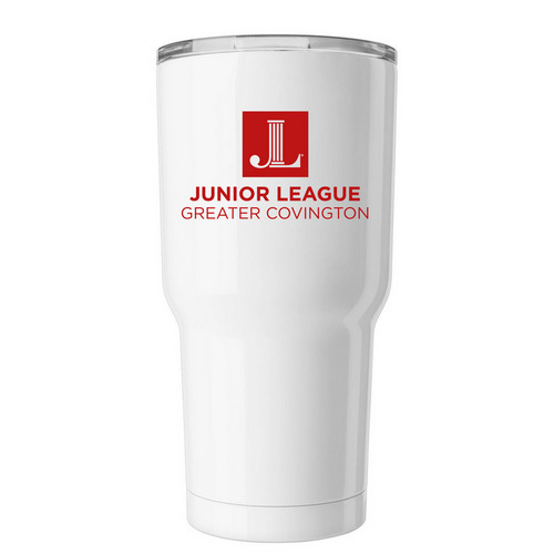 JLGC Tumbler, a White Insulated Tumbler