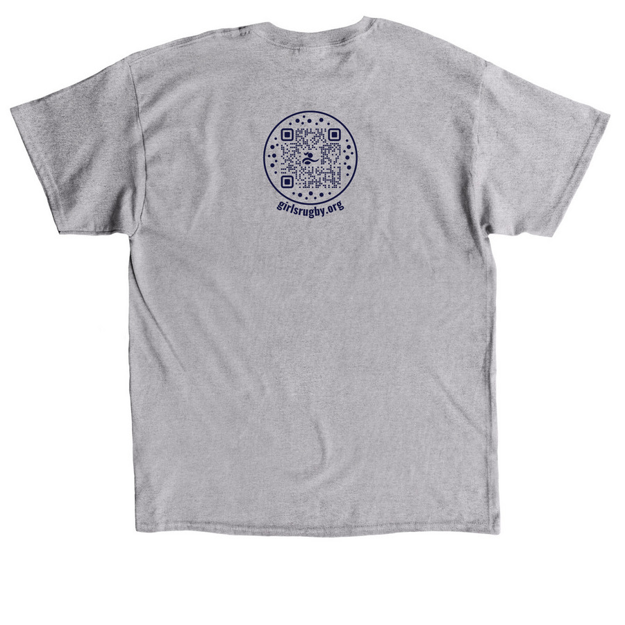 I Heart Rugby Shirts (Stacked), a Sport Grey Classic Unisex Tee (back-view)