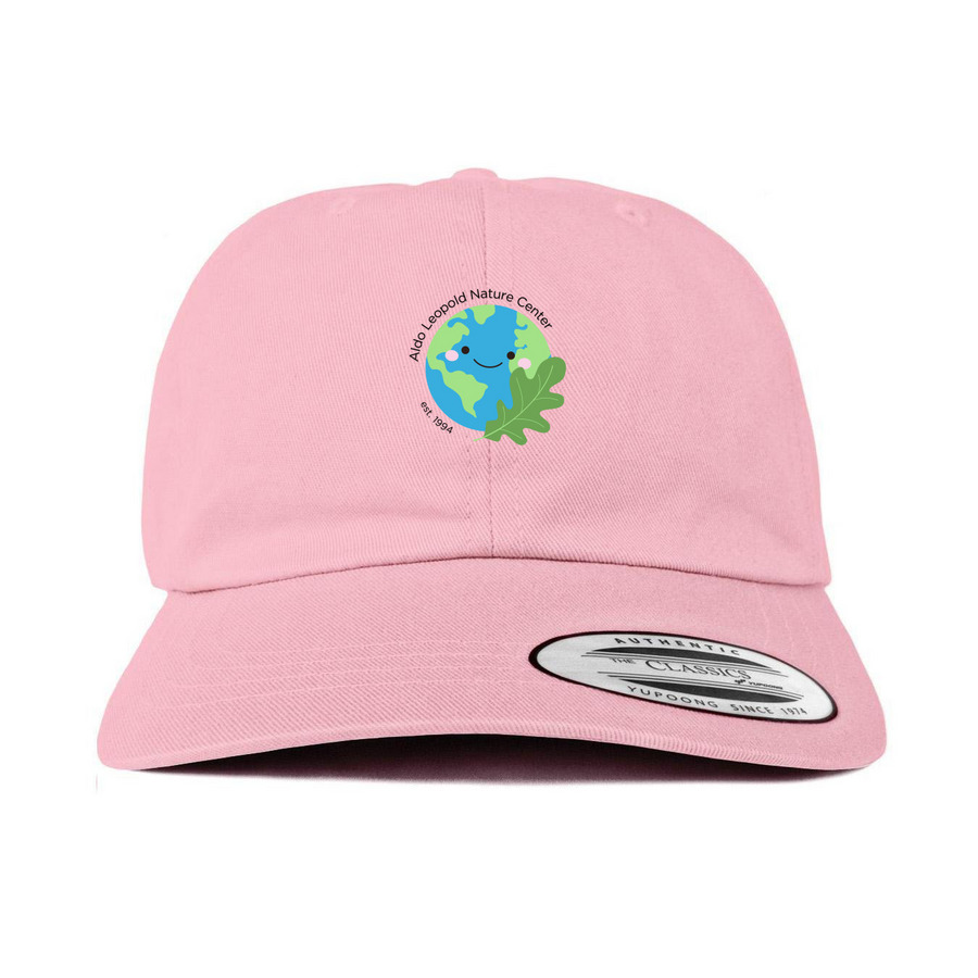 ALNC Globe Cap, a Pink Printed Classic Baseball Cap