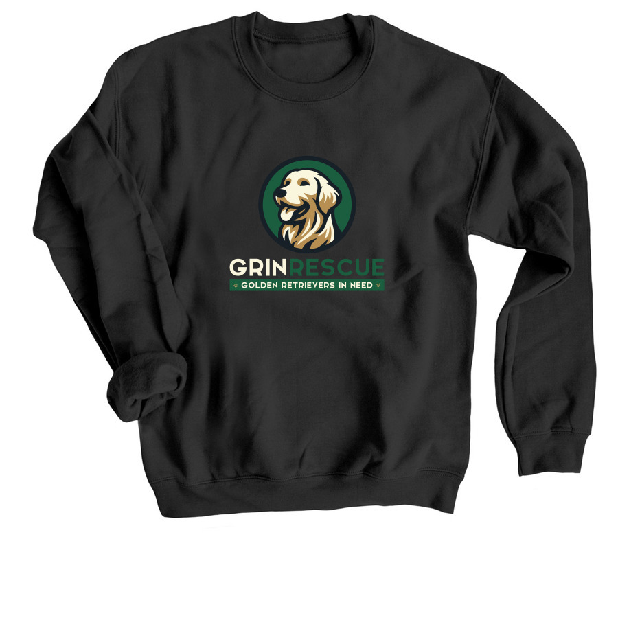 New Logo Series, a Black Crewneck Sweatshirt