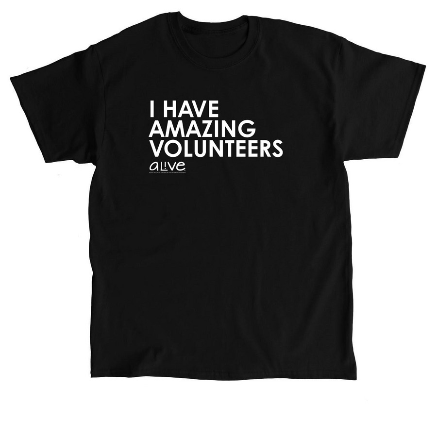AL!VE Amazing Volunteers Apparel, a Black Classic Unisex Tee