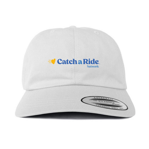 Catch a Ride Hats, a White Printed Classic Baseball Cap