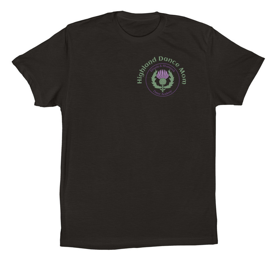 Highland Dance Mom, a Black Premium Cotton Tee
