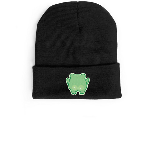 Booty Beanie, a Black Cuffed Beanie