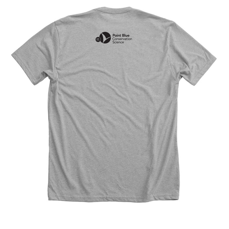 Point Blue 2025 Bird-A-Thon T-Shirts, a Athletic Heather Premium Unisex Tee (back-view)