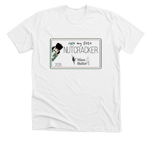 Mass Ballet 2026 Nutcracker Merch (B)&nbsp;, a Solid White Blend Premium Unisex Tee