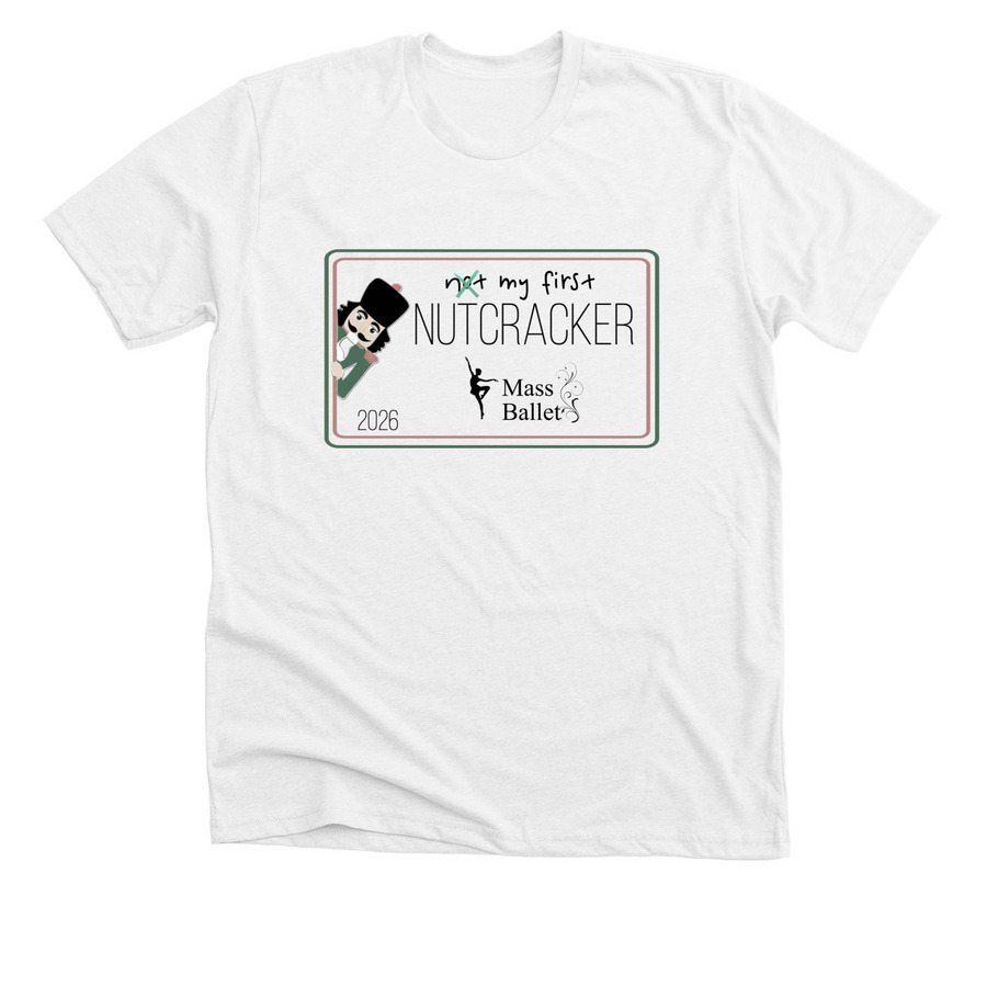 Mass Ballet 2026 Nutcracker Merch (B)&nbsp;, a Solid White Blend Premium Unisex Tee