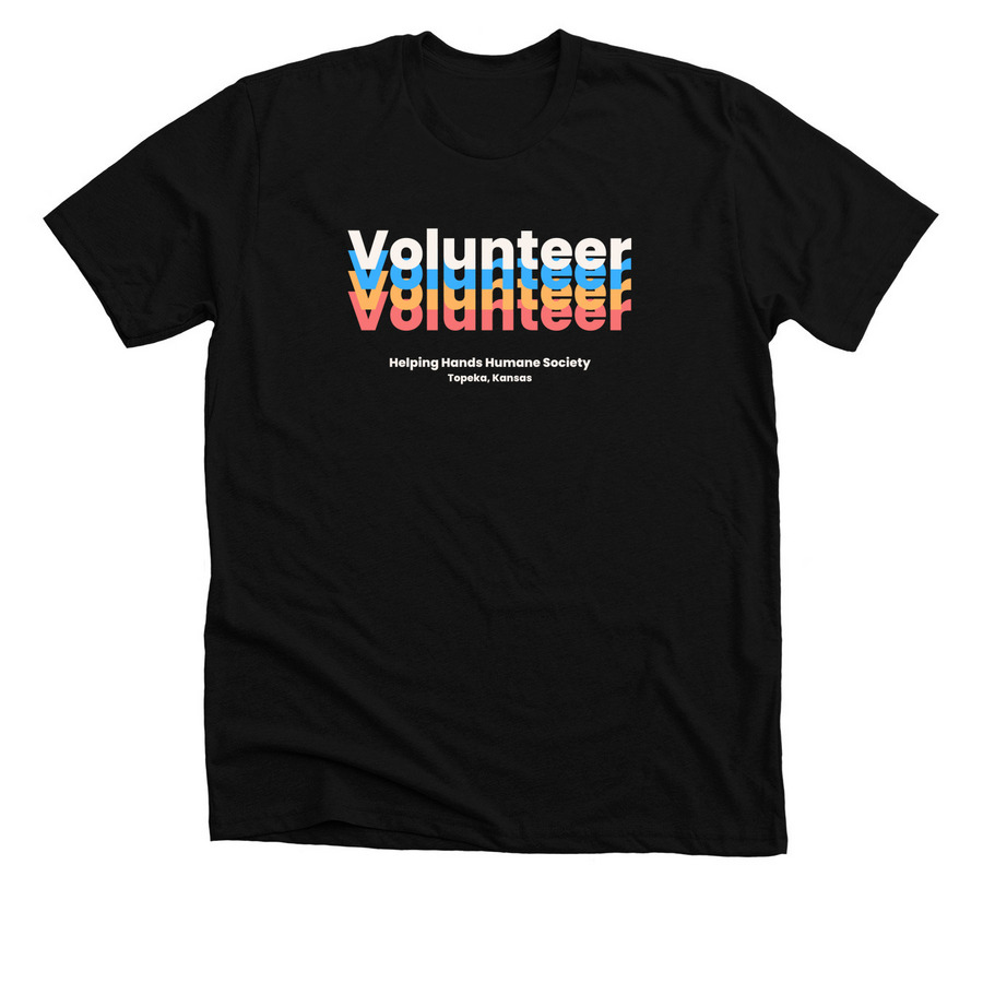 Volunteer - NEON, a Solid Black Blend Premium Unisex Tee