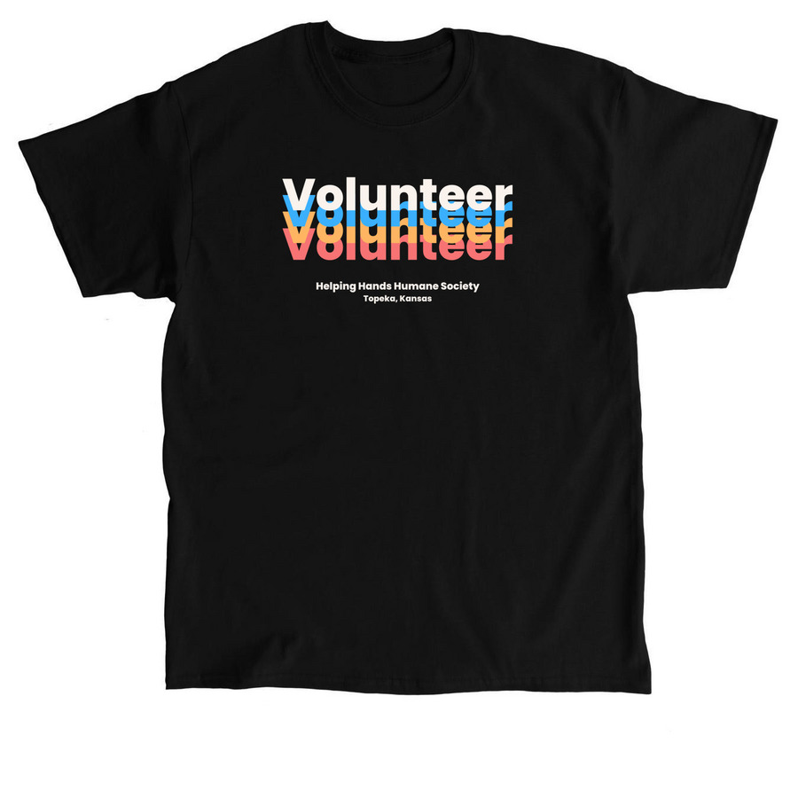 Volunteer - NEON, a Black Classic Unisex Tee