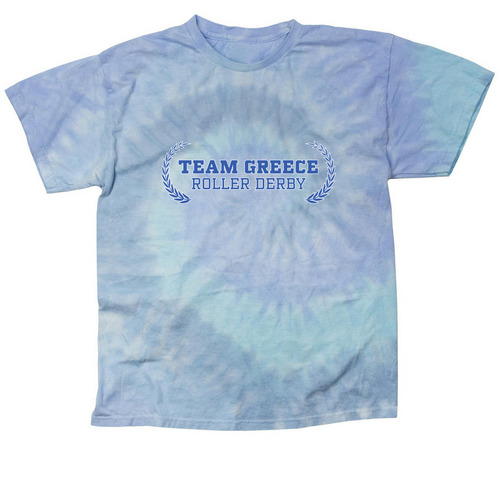 Team Greece Roller Derby, a Lagoon Classic Tie Dye Tee