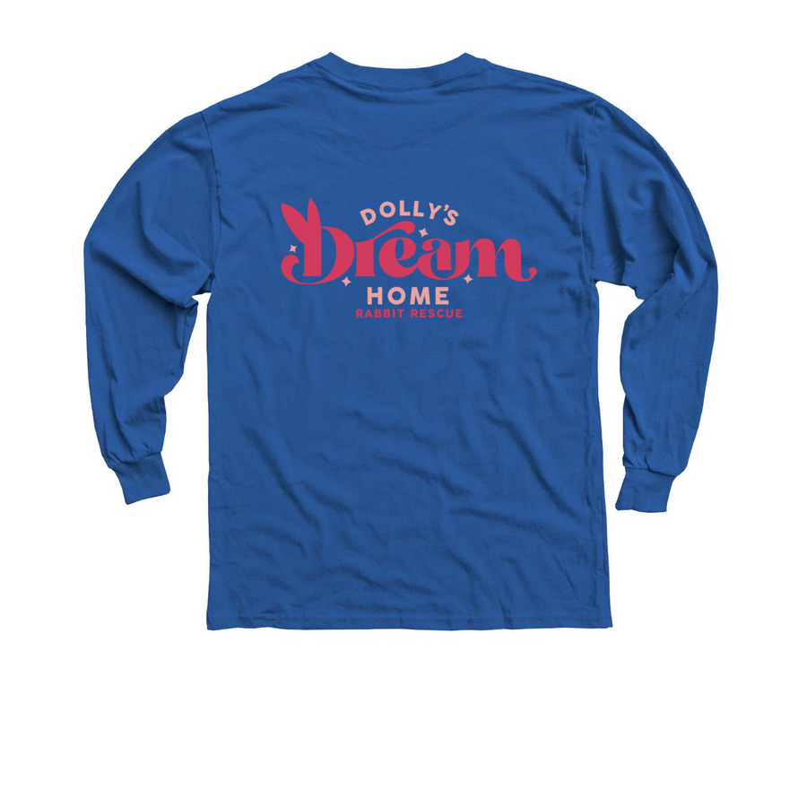 Easily Distracted By Bunnies&nbsp;, a Royal Youth Long Sleeve Tee (back-view)