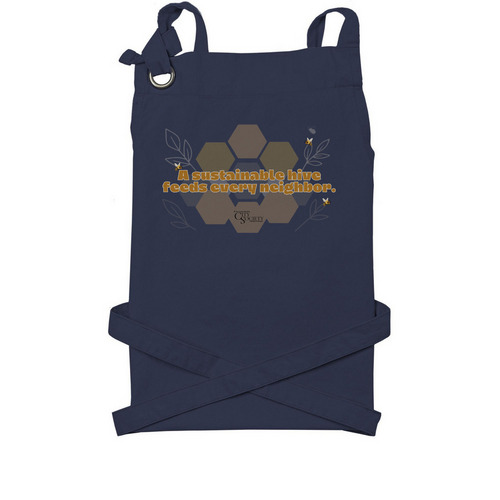 Apron Classic, a Navy Cotton Canvas Pocket Apron