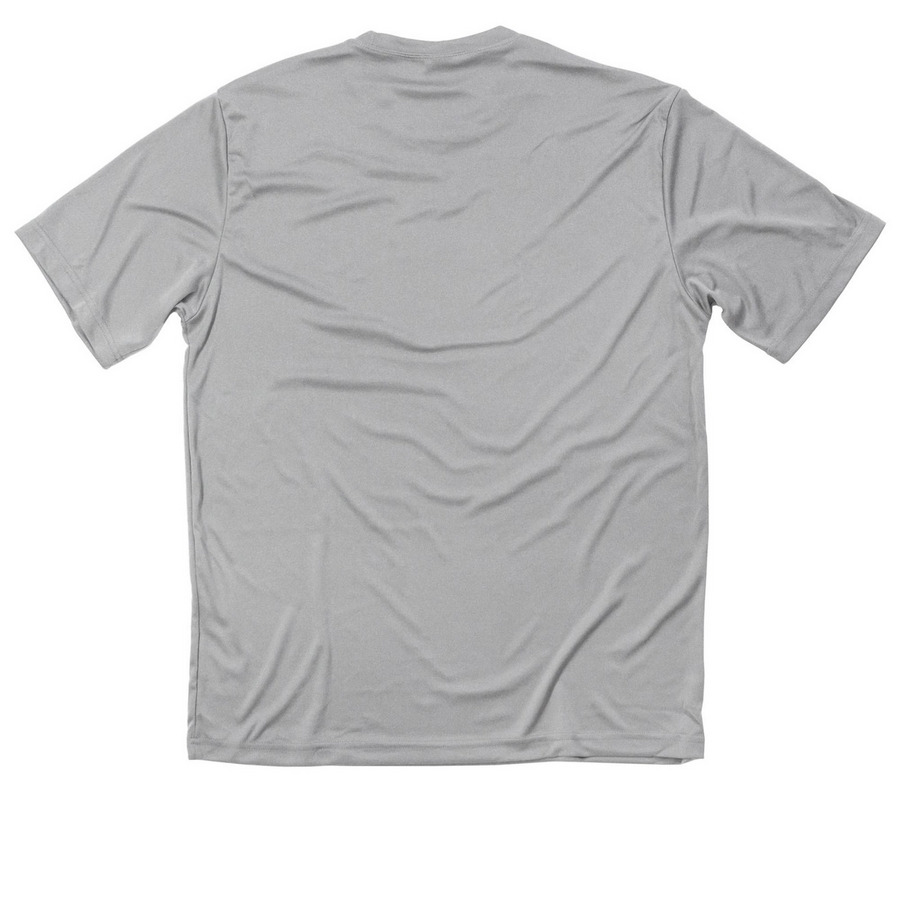 Marching Hornets - Black Text, a Silver Classic Performance Tee (back-view)