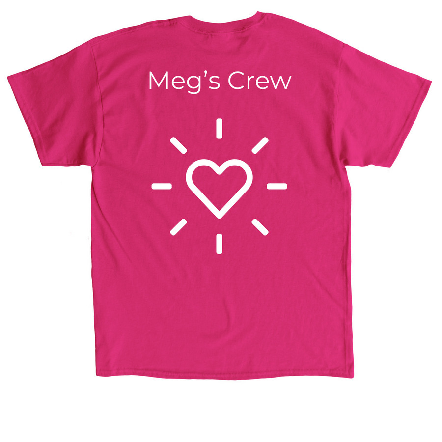Meg?s Crew!&nbsp;, a Heliconia Classic Unisex Tee (back-view)
