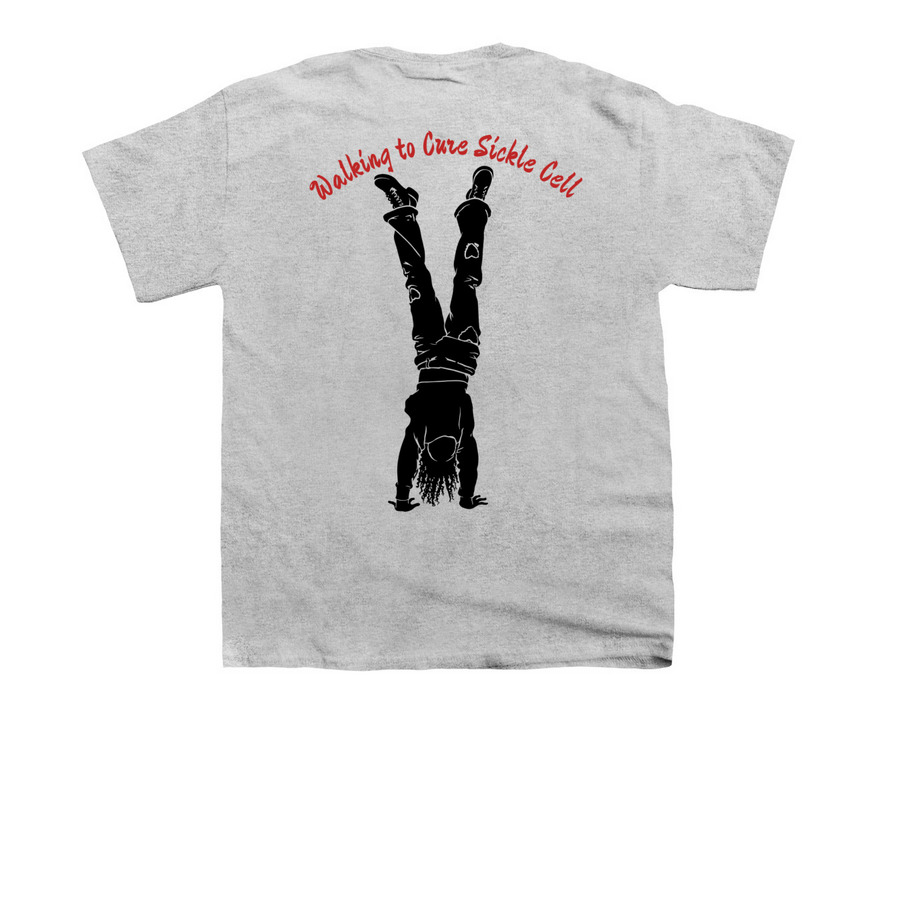 Autumn's Team Handstand Noodles, a Sport Grey Youth Unisex Tee (back-view)