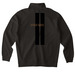 Chicken&nbsp;, a Black Midweight Quarter Zip Pullover (back-view)