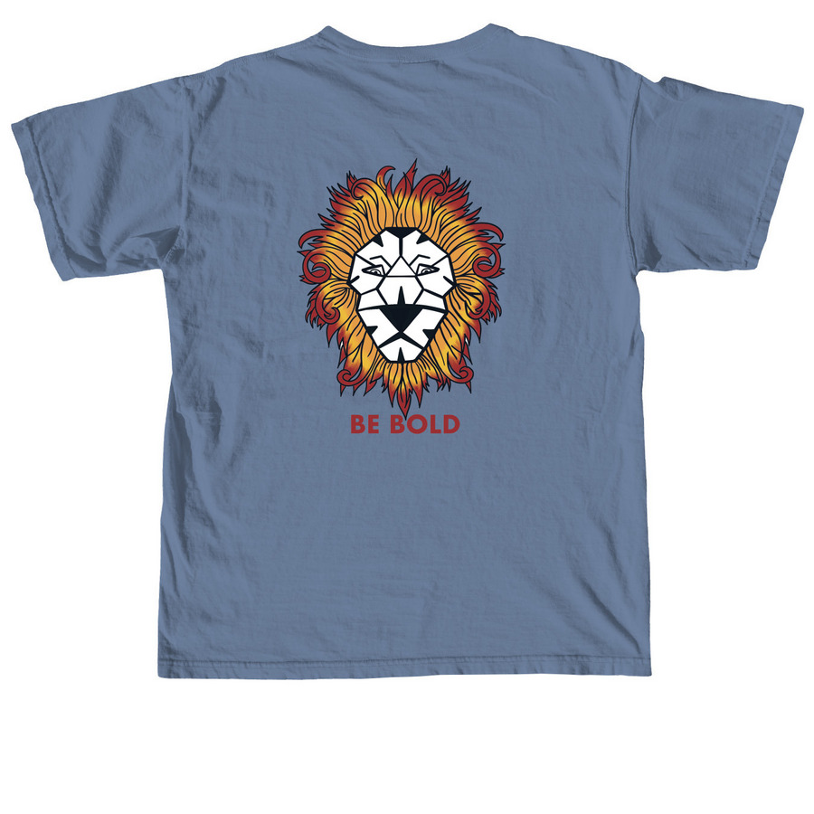 Be Bold - Camano Chapel, a Blue Jean Comfort Colors Unisex Tee (back-view)