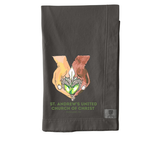 St. Andrew's Blanket, a Pepper Comfort Colors Blanket