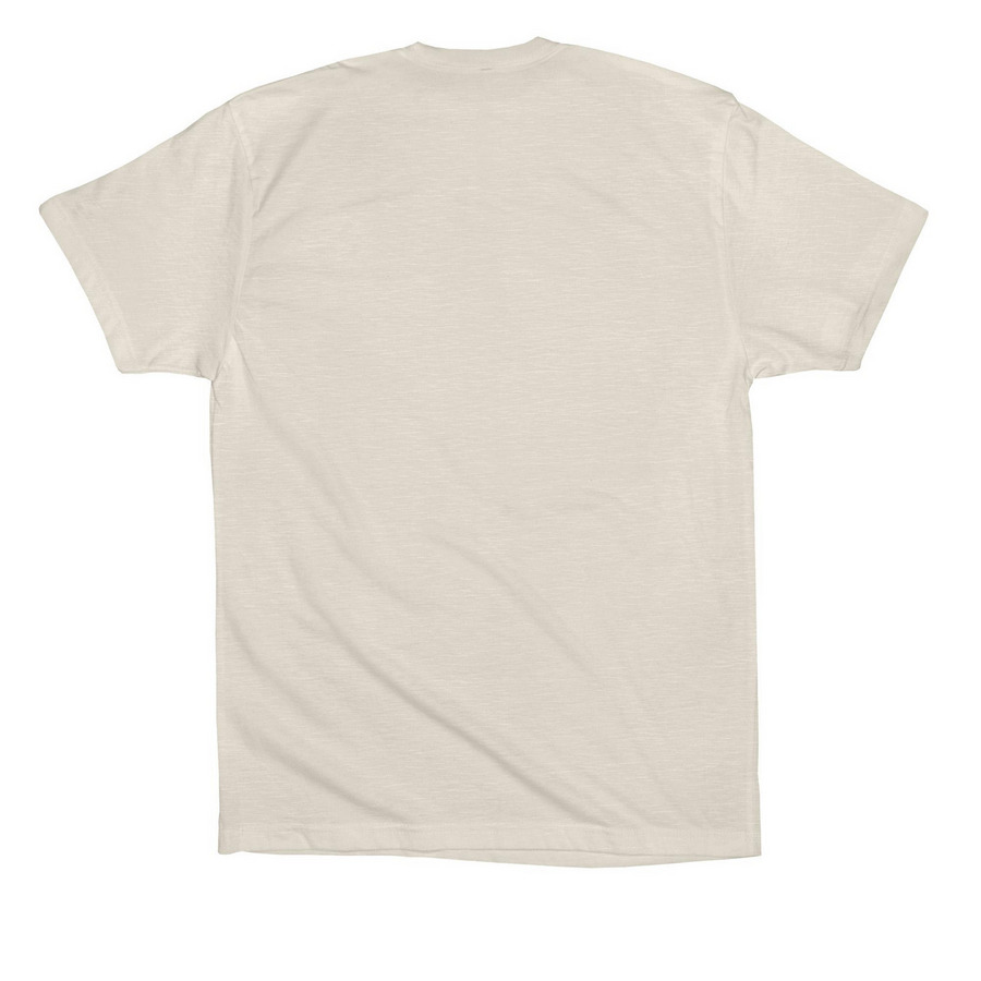 Delicate Flower, a Dust Premium Cotton Tee (back-view)