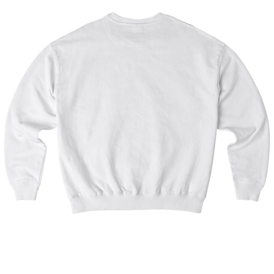 Kleypas Bouquet - Rainbow, a White Stanley/Stella Ledger Dry Crewneck Sweatshirt (back-view)