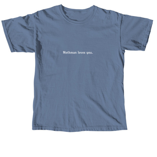 Mothman Loves You&nbsp;, a Blue Jean Comfort Colors Unisex Tee