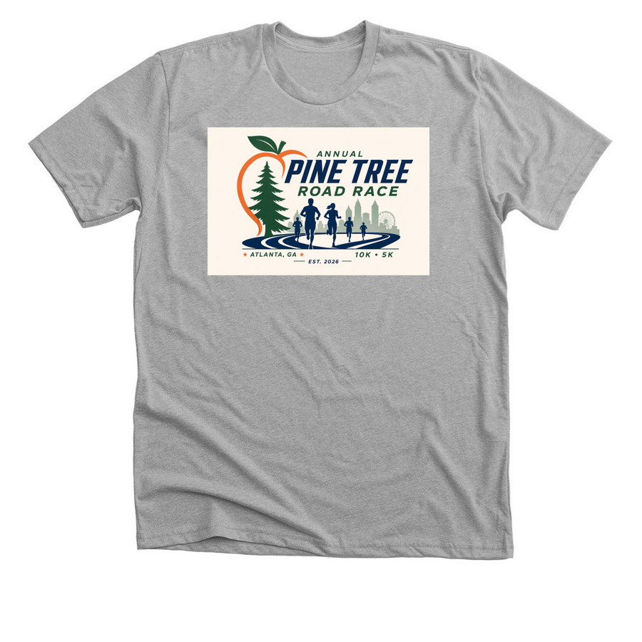 Pine tree 2 side&nbsp;, a Athletic Heather Premium Unisex Tee