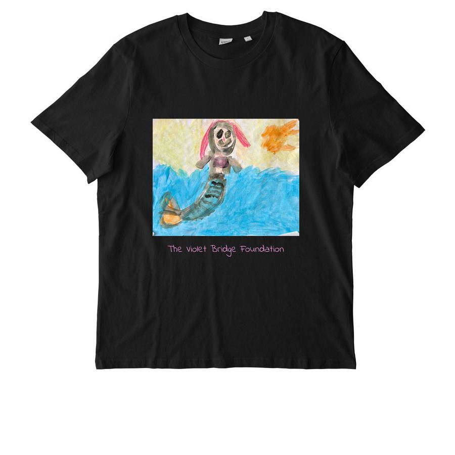 "The Mermaid" - Painting By Ellie & her aides, a Black Stanley/Stella Unisex Creator 2.0 Tee