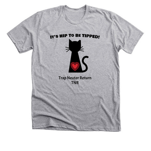 It's HIP to have an ear tip!, a Athletic Heather Premium Unisex Tee