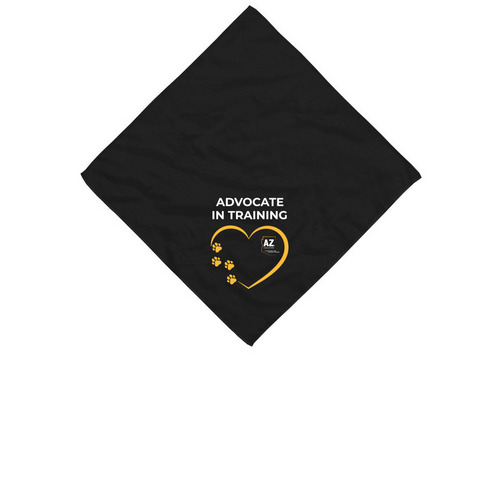 Paws for a Cause, a Black Cotton Bandana