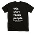 Feed People, a Solid Black Blend Premium Unisex Tee