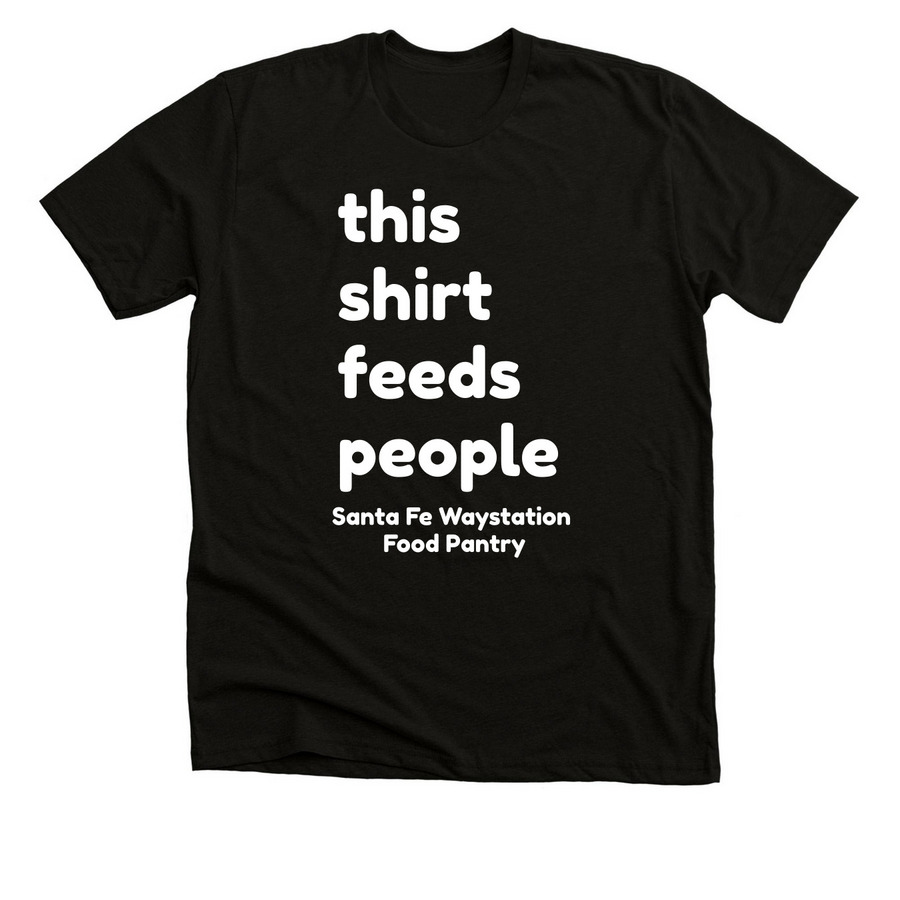 Feed People, a Solid Black Blend Premium Unisex Tee