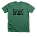 Go away, a Heather Grass Green Premium Unisex Tee