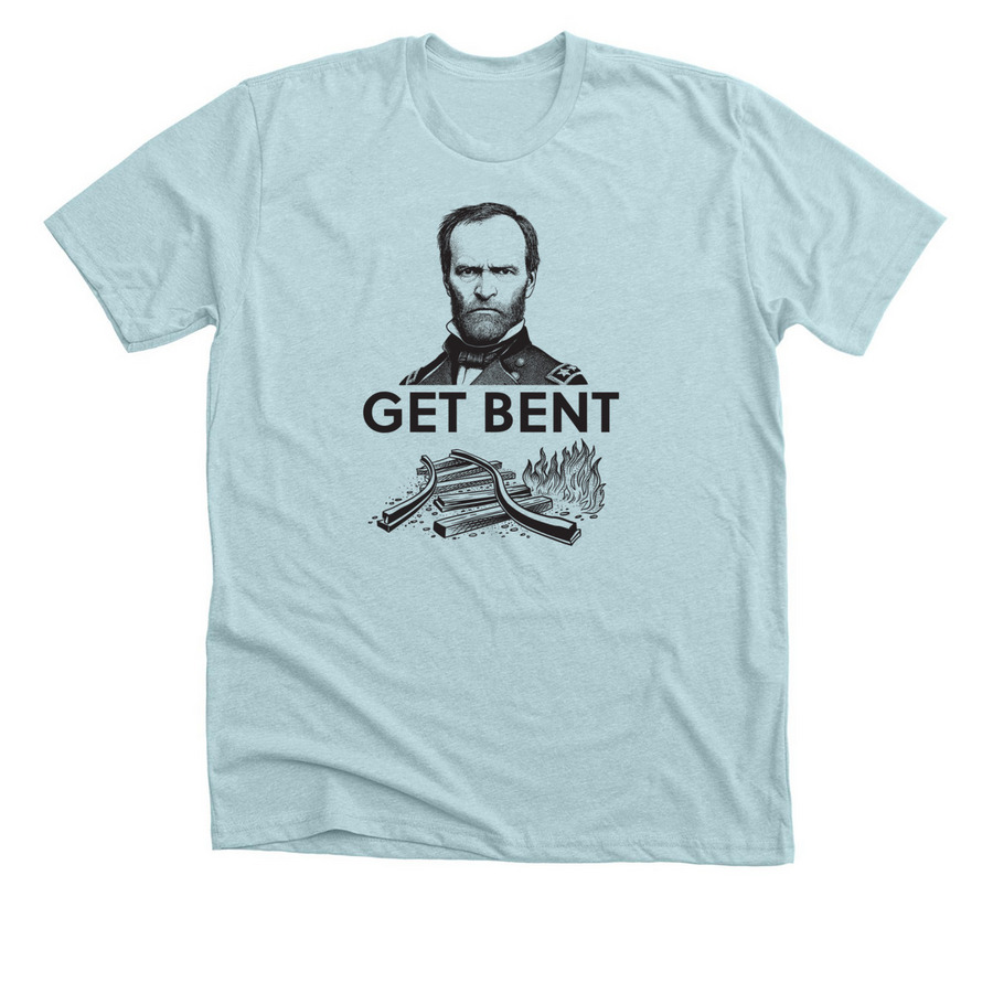 General Sherman's neckties, a Heather Ice Blue Premium Unisex Tee