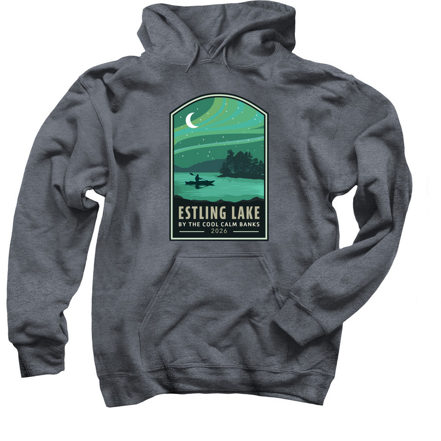 Logo Hoodie (Adult Unisex), a Dark Heather Pullover Hoodie