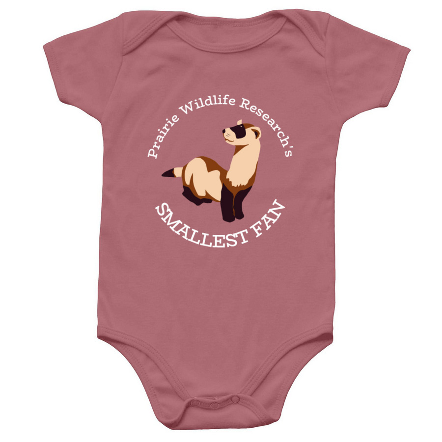 PWR's Smallest Fan Onesie, a Mauve Infant Onesie