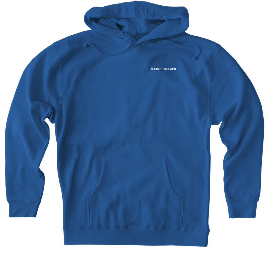 Behold The Lamb, a Royal Heavyweight Pullover Hoodie