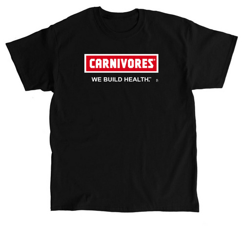 CARNIVORES - WE BUILD HEALTH (on dark), a Black Classic Unisex Tee