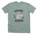 Grand Hippo, a Heather Sage Premium Unisex Tee