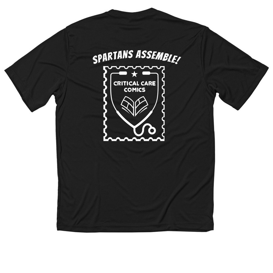 2026 CCC Spartan Race, a Black Classic Performance Tee (back-view)