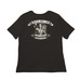 2026 SLNY "CHEERS" BLACK TEE, a Black Women?s Relaxed Cotton Tee (back-view)