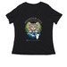 Mountain Cats Sanctuary&nbsp;, a Black Women's Relaxed V-Neck Tee