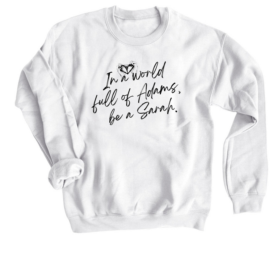 The Perfect Marriage, a White Crewneck Sweatshirt