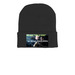 Need An Seen Beanie?, a Black Printed Cuffed Beanie