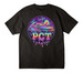 PCT - Color Drip, a Black Unisex Heavyweight Tee (back-view)