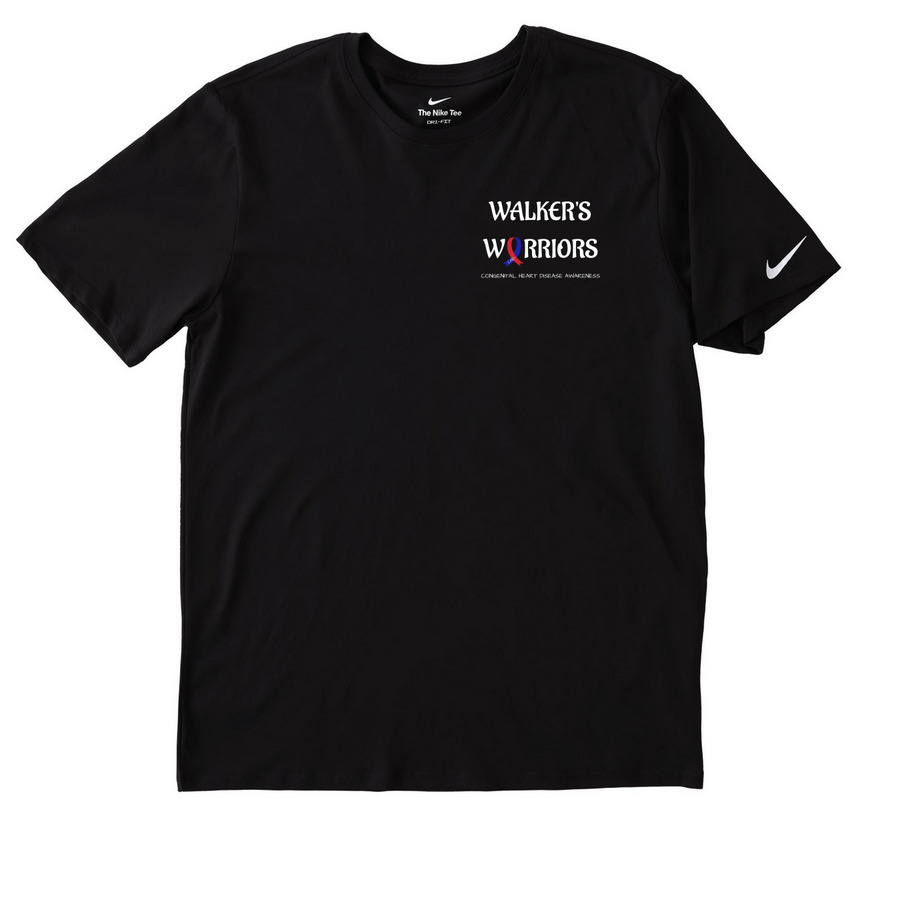 WALKERS WARRIORS Athletic Wear, a Black Nike Dri-FIT Jersey Blend Performance Tee