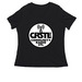 CR STL Logo Shirts, a Black Women's Relaxed V-Neck Tee