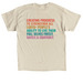 Beige T-shirt, a Sand Classic Unisex Tee (back-view)