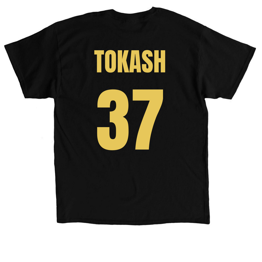 PLAYER, a Black Classic Unisex Tee (back-view)