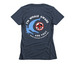 Whale Aware-dark colors, a Midnight Navy Women's Slim Fit Tee (back-view)